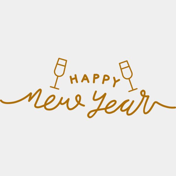 New Year and Wine Glass Thumbnail