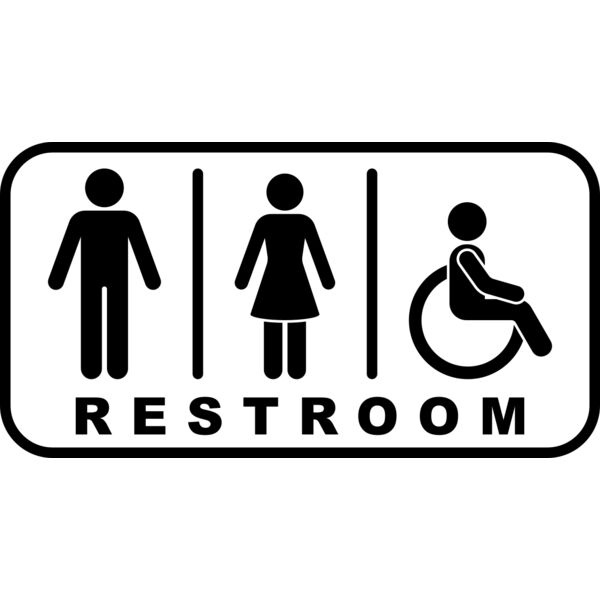 Restroom Public Sign Thumbnail